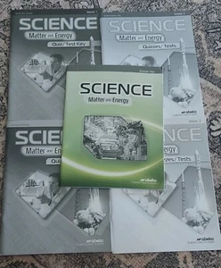 Abeka 9th Grade Science Matter & Energy Student Quizzes/Tests Volume 1 & 2 & Key - Picture 1 of 1