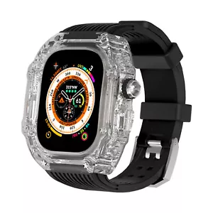 Modifikationsset transparentes Gehäuse Gummiband für Apple Watch Band Ultra 2 49 mm - Bild 1 von 6