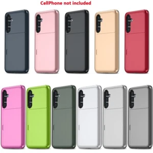 Durable Slide Cover Card Bag Protective Case Fits Samsung Galaxy S23 FE Phones - Picture 1 of 18