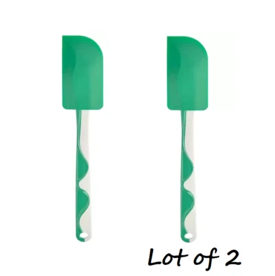 Lot of 2 IKEA GUBBRORA Silicone Rubber Spatula, Green New - Image 1 of 4