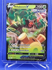 Pokemon Rillaboom V 022/264 Fusion Strike Sword & Shield ULTRA RARE - Picture 1 of 2