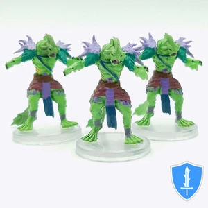 Sahuagin x3 - Warband Monster Pack Icons of the Realms D&D Miniature - Picture 1 of 1
