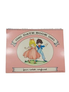 Joan Walsh Anglund 1981 Calendar Date Book Art Artwork Vintage HTF 70s Retro - Picture 1 of 7