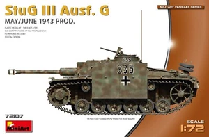 MINIART MODELS 1/72 StuG III Ausf G May/June 1943 Tank Model Kit MIA72107 - Picture 1 of 2