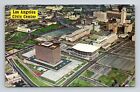 Los Angels California Civic Center Aerial View Downtown La Vintage Pm Postcard