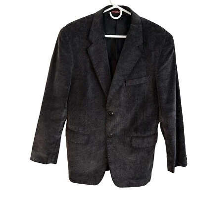 Abrigo Blazer Chaqueta Deportivo Pana Gris Oscuro Covington Para Hombre Ventilación Única Talla 40S Foto 1 de 4
