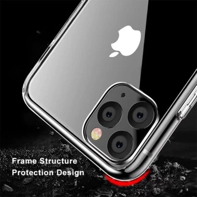 CLEAR Shockproof Case For iPhone 13 11 pro max XS 6 6S 7/8 SE 2020 Edge Silicone - Image 1 of 4
