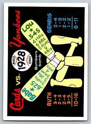 1970 Fleer  #25 1928 World Series New York Yankees - St. Louis Cardinals - Image 1 of 2