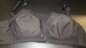 Ladies Bra Black 48C wireless support with padded straps cotton/poly blend New - Picture 1 of 7