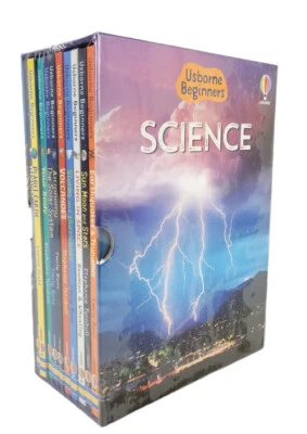 Usborne Beginners Science Book Box Set Space Weather Body Volcanoes Planet Space - Image 1 of 4