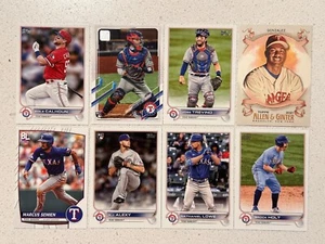 Texas Rangers Baseball Cards (8) Heim, Trevino, Semien - Rookie Topps Big league - Picture 1 of 2
