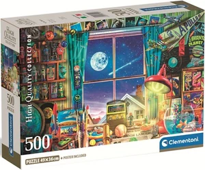 NEW Clementoni Jigsaw Puzzle 500 Pieces 35590 To The Moon HQC - Imagen 1 de 2