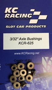 6 Pair 3/32 X 3/16 Flanged Oilite Bushings KCR-625 1/24 Slot Car - Picture 1 of 2