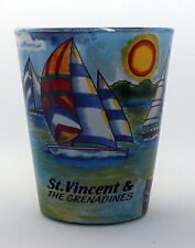 ST. VINCENT & THE GRENADINES SAILBOAT SHOT GLASS 