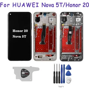 LCD Display Touch Screen Digitizer Assembly For Huawei Honor 20/ Nova 5T Replace - Picture 1 of 12