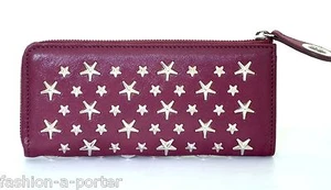 JIMMY CHOO LONDON NIXIE STAR NIETEN LEDER GELDBÖRSE GELDBEUTEL NEU MIT ETIKETT BOX PERFEKTES GESCHENK - Bild 1 von 8