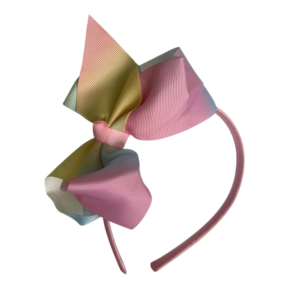 Bow Headband for  Girls Large Fashion Hair Band Cute Pink Bow Unicorn - Image 1 of 1