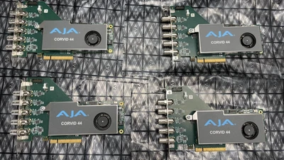Lote de 4 tarjetas de video PCIe AJA Corvid 44 BNC CRV44-BNC-R0 - captura cuádruple 3G-SDI Foto 1 de 4
