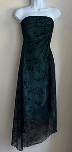 Vintage Y2K Byer Formal Dress M Fairy Grunge Strapless Prom Hoco Asymmetrical - Picture 1 of 8