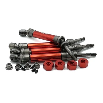 4PCS Steel Front&Rear Universal Drive Shaft for Trxxas 1/10 Slash 4X4 4WD - Image 1 of 4