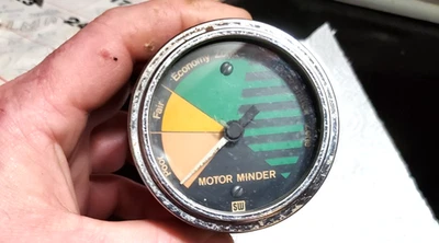 Stewart Warner años 70 medidor de vacío de 3 pulgadas interior taza negra Foto 1 de 4