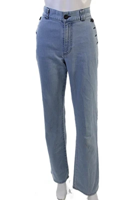 See by Chloe Womens Straight Jeans Light Blue High Rise 33in Size 38 - Image 1 of 4