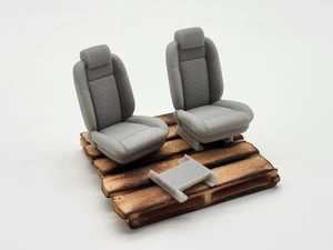 Custom Muscle Car Diamond Stitch seats for 1/24 and 1/25 scale model cars 2pac - Picture 1 of 9