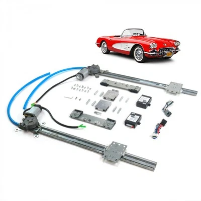 Chevy Corvette 1953-62 Flat Glass One Touch Power Window Conversion Kit Stingray - Image 1 of 4
