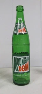 Glass - Mountain Dew soft drink bottle - 16 oz - Picture 1 of 2