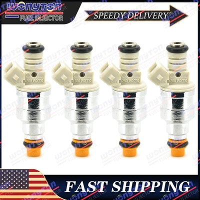 Genuine Denso 4pcs fuel injectors for 85-97 Ford Ranger Tempo Mazda B2300 2.3L Foto 1 de 4