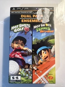 Hot Shots Golf: Open Tee - Hot Shots Tennis: Get a Grip PSP Dual Pack Brand New - Picture 1 of 8