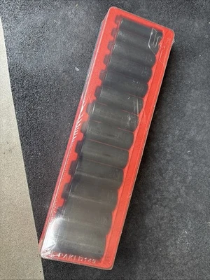 For Snap-On 13pc 6 Point Deep Impact Socket Set 1/2" 313SIMA 1/2 - 1-1/4 SAE - Image 1 of 4