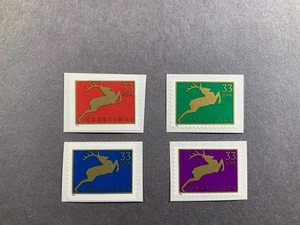 1999 Scott #3356-59, 33¢, CHRISTMAS DEER - Mint NH - Set of Four Singles - Picture 1 of 1