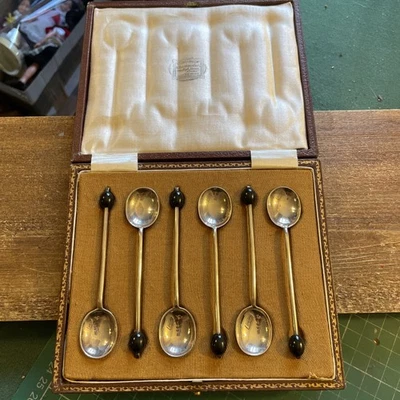 Set cucchiai Demitasse vintage in argento sterling - 1922 Sheffield  - Immagine 1 di 4