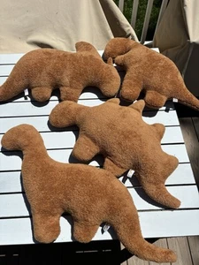 4 Dino Nugget Pillow Plush 18 inches Dinosaur Chicken Nugget Stuffed Animal Lot - Picture 1 of 14