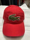 Lacoste Big Croc Unisex Red Baseball Cap - New With Tag