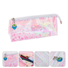  Pencil Case Stationery Bag Pvc Student Floral Pouch Holographic
