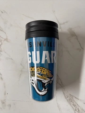NFL Jacksonville Jaguars - 14oz Travel Tumbler Cup Mug -Slider Top - NEW Cover