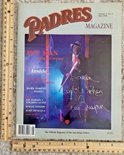 Padres Magazine Signed by Tony Gwynn Autograph San Diego Padres Baseball~128855