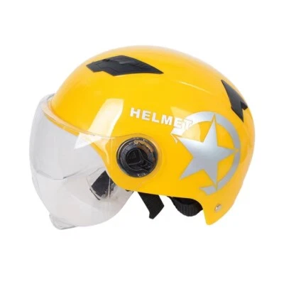 Protector de Cabeza Bicicleta Moto Scooter Casco Moda Anti-UV Media Cara Sombrero Foto 1 de 4