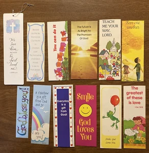 (12) Vintage Religious Bible God Jesus Positivity Inspirational Bookmarks *READ* - Imagen 1 de 21
