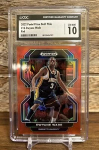 2022-23 Panini Prizm Draft Picks #16 Dwyane Wade CGC 10 Gem Mint Red Prizm /299 - Picture 1 of 3