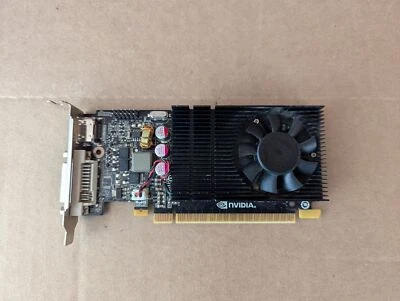 NVIDIA 01G-P3-2730-KR GEFORCE GT 730 EVGA 1GB DDR3 VGA DVI HDMI GRAPHICS CARD - Image 1 of 4