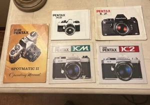 Vintage Asahi Pentax Instruction Book Manual lot of 5 - Picture 1 of 2