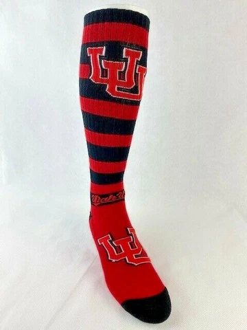 Utah Utes Striped Ladies Long Socks Cover