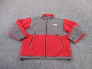 The North Face Jacket Boys XL Red Fleece Outdoors Hiking Logo Denali Coat Youth - Picture 1 of 8