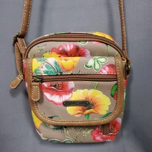 MultiSac Purse Crossbody Floral Butterfly Organizer Travel Bag Everyday Casual - Picture 1 of 22