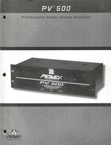 Peavey PV 500 Endstufe Bedienungsanleitung 1998 - Bild 1 von 2