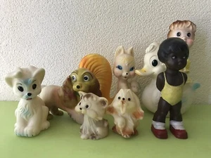 CHARMING RUBBER DOOLS & CARTOON CHARACTERS BISERKA ZAGREB PRODUCTIONS YUGOSLAVIA - Picture 1 of 12
