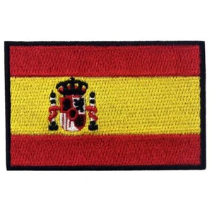 Parche de hierro sobre costura parches bordados país España nación apliques bandera - Imagen 1 de 2